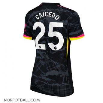 Billige Fotballdrakt Chelsea Moises Caicedo #25 Replika Tredjedrakt Dame 2024-25 Kortermet